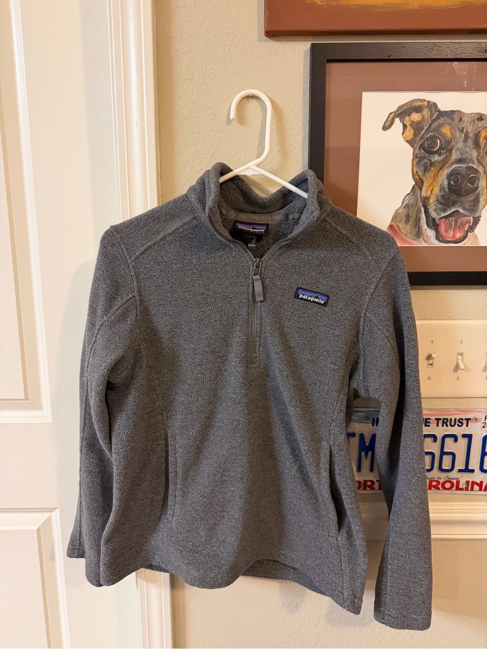 Patagonia Women's Dark Gray Quarter-Zip Fleece Pullover